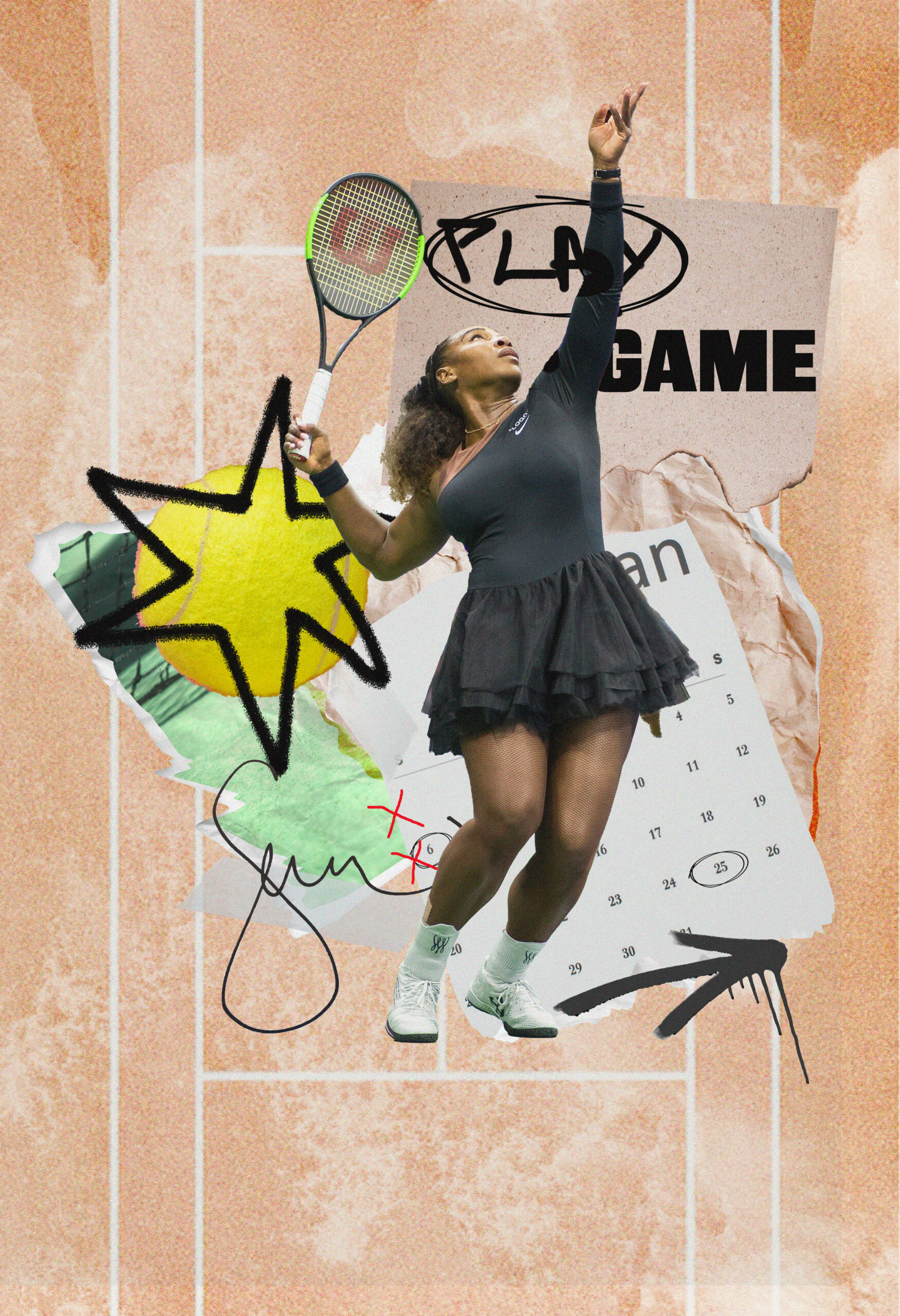 Collage serena williams